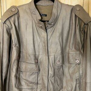 Echtes Womens Lambskin Leather Freiburg West Germany Bomber Jacket Medium SP GDD